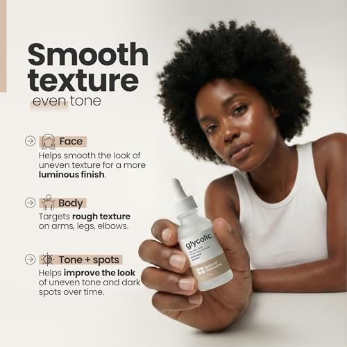 Natural Outcome Glycolic Acid/AHA 12% Renewal Serum - Anti-Aging Exfoliating Facial Serum for Smoother Skin, Clarifies Acne and Rejuvenates, 1 Oz Avelisse