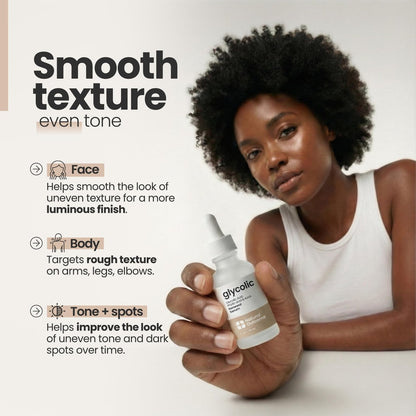 Natural Outcome Glycolic Acid/AHA 12% Renewal Serum - Anti-Aging Exfoliating Facial Serum for Smoother Skin, Clarifies Acne and Rejuvenates, 1 Oz Avelisse