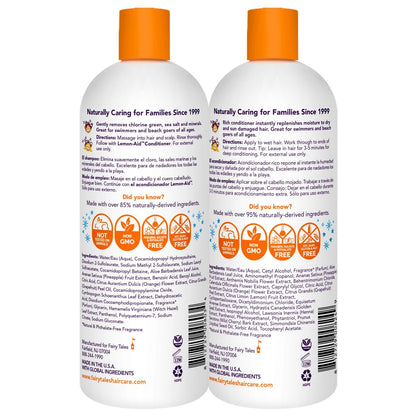 Fairy Tales Swim Shampoo & Conditioner Set for Kids - 32 oz Each, Chlorine Removal, Natural Ingredients, No Parabens or Sulfates Avelisse