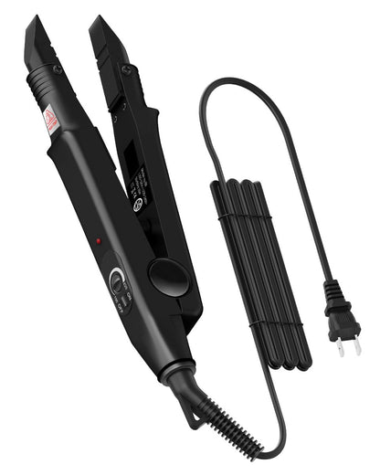 TopWigy Professional Hair Extensions Tool - Fusion Heat Iron Connector with Adjustable Temperature, Black B-tip (US Plug) Avelisse