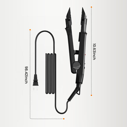 TopWigy Professional Hair Extensions Tool - Fusion Heat Iron Connector with Adjustable Temperature, Black B-tip (US Plug) Avelisse
