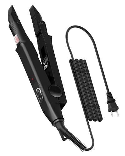 TopWigy Professional Hair Extensions Tool - Fusion Heat Iron Connector with Adjustable Temperature, Black B-tip (US Plug) Avelisse