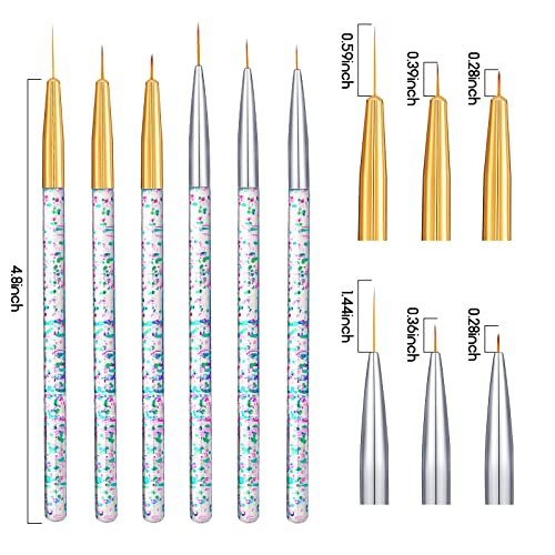 Gandeer 12-Piece Eyeliner Brush Set: Slanted, Bent & Pointed Makeup Brushes for Precision Application Avelisse