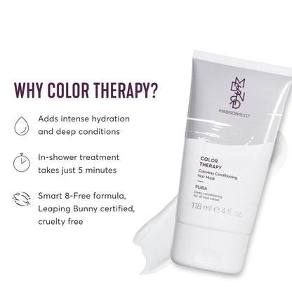 Madison Reed Color Therapy Pura Deep Conditioning Hair Mask & Restorative Treatment with Keratin & Argan Oil, 4 Fl Oz Avelisse