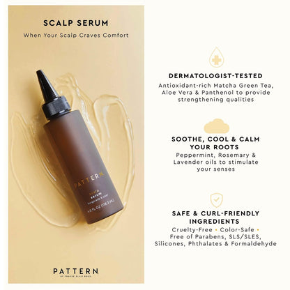 PATTERN Beauty Scalp Serum with Rosemary and Peppermint Oil – Moisturizing Treatment for Dry, Itchy Scalps, 4 Fl Oz Avelisse