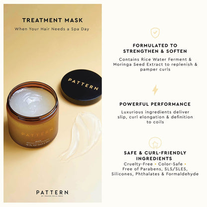 PATTERN Beauty by Tracee Ellis Ross Treatment Mask – 15 oz / 443.6 mL – Curl Hydrating Hair Mask Avelisse
