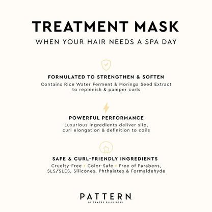 PATTERN Beauty by Tracee Ellis Ross Treatment Mask – 15 oz / 443.6 mL – Curl Hydrating Hair Mask Avelisse