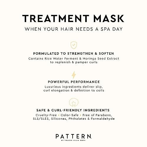 PATTERN Beauty by Tracee Ellis Ross Treatment Mask – 15 oz / 443.6 mL – Curl Hydrating Hair Mask Avelisse