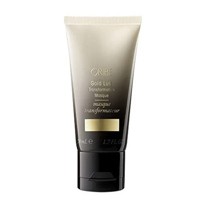 Oribe Gold Lust Transformative Mask Travel Size – Strengthens & Repairs Damaged Hair with Biotin & Niacinamide – 1.7 oz Avelisse
