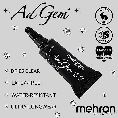 Mehron Makeup AdGem Adhesive – Latex-Free, Strong Cosmetic Glue for Rhinestones & False Lashes (0.17 fl oz) Avelisse