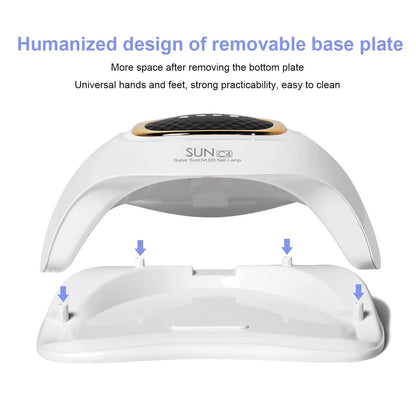 MIRAGE LAYON UV Nail Lamp - Fast Drying LED Nail Lamp with 4 Timers & Infrared Sensor for Home Salon Use Avelisse