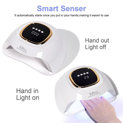 MIRAGE LAYON UV Nail Lamp - Fast Drying LED Nail Lamp with 4 Timers & Infrared Sensor for Home Salon Use Avelisse