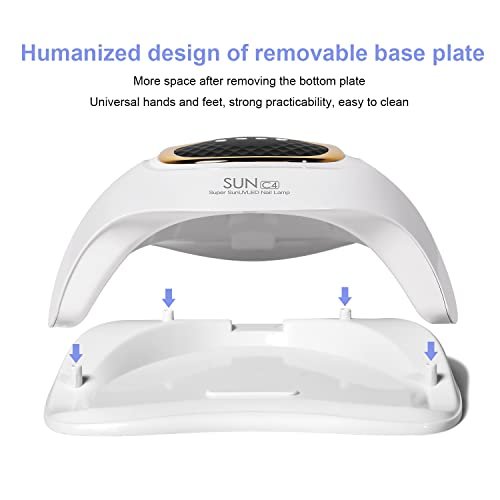 MIRAGE LAYON UV Nail Lamp - Fast Drying LED Nail Lamp with 4 Timers & Infrared Sensor for Home Salon Use Avelisse