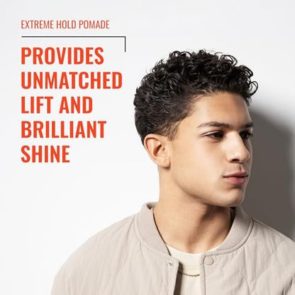 Fix Your Lid Extreme Hold Hair Pomade for Men - High Shine Water Based Hair Gel 3.75 oz