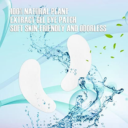 110 Pairs C. ARTIST 100% Natural Eyelash Extension Under Eye Gel Pads - Collagen & Aloe Vera Hydrogel Eye Patches Kit for Lash Techs Avelisse