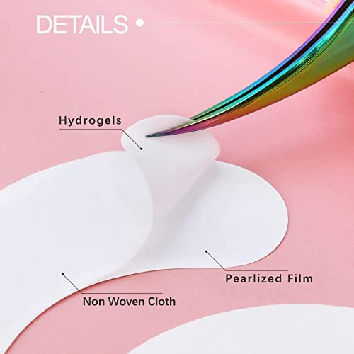 110 Pairs C. ARTIST 100% Natural Eyelash Extension Under Eye Gel Pads - Collagen & Aloe Vera Hydrogel Eye Patches Kit for Lash Techs Avelisse