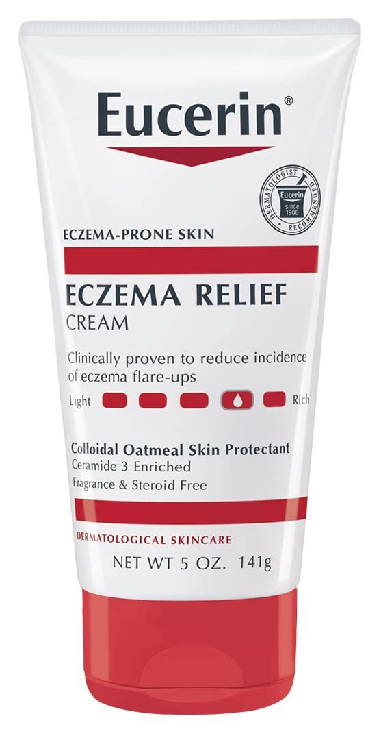 Eucerin Eczema Relief Cream & Body Wash Set – Colloidal Oatmeal Skin Protectant, 2-Pack (13.5 Fl Oz Body Wash + 5 Oz Cream) Avelisse
