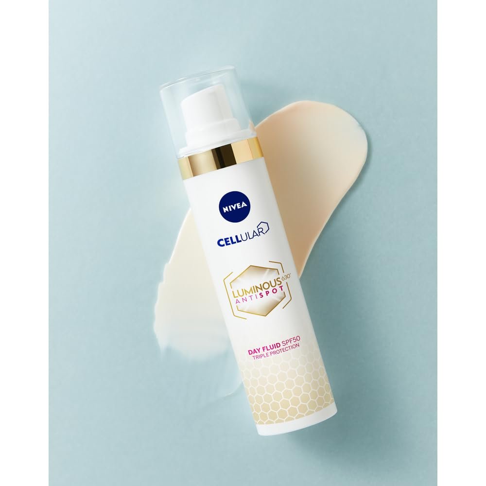 NIVEA Cellular Luminous630 Daily Brightening Fluid 40 ml – Advanced Dark-Spot Correcting Moisturizer with Hyaluronic Acid and Vitamin E for Smoother, More Radiant and Even-Looking Skin Avelisse