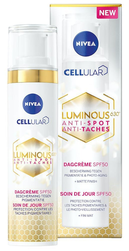 NIVEA Cellular Luminous630 Daily Brightening Fluid 40 ml – Advanced Dark-Spot Correcting Moisturizer with Hyaluronic Acid and Vitamin E for Smoother, More Radiant and Even-Looking Skin Avelisse