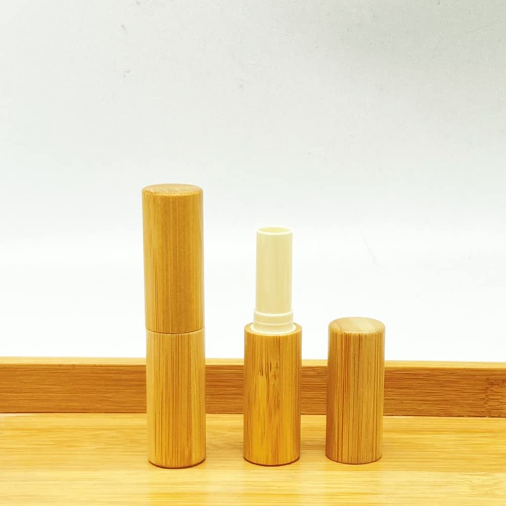 Vipolish 3Pcs 3ml Natural Bamboo Lip Balm Tubes - Empty Refillable DIY Lipstick Tube Holder Cosmetic Lipstick Gloss Containers - görsel 11