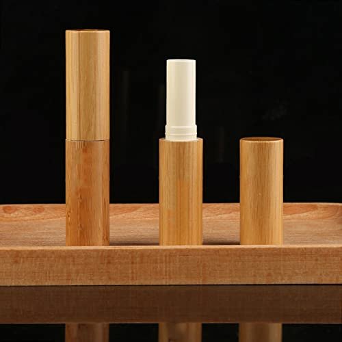 Vipolish 3Pcs 3ml Natural Bamboo Lip Balm Tubes - Empty Refillable DIY Lipstick Tube Holder Cosmetic Lipstick Gloss Containers - görsel 4