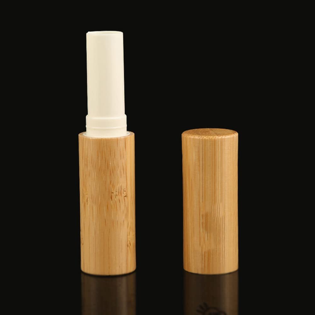 Vipolish 3Pcs 3ml Natural Bamboo Lip Balm Tubes - Empty Refillable DIY Lipstick Tube Holder Cosmetic Lipstick Gloss Containers - görsel 7