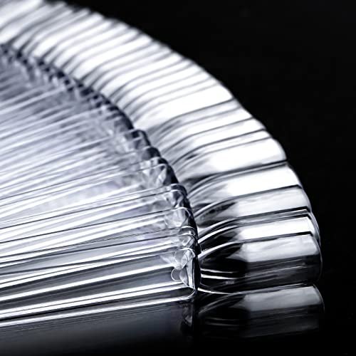 AZUREBEAUTY 150 Pcs Clear Nail Color Sticks, Fan Shape Nail Art Polish Display Tips, False Nail Sample Sticks, Nail Practice Color Display, Transparent Polish Board, Nail Art Tools Set - görsel 4