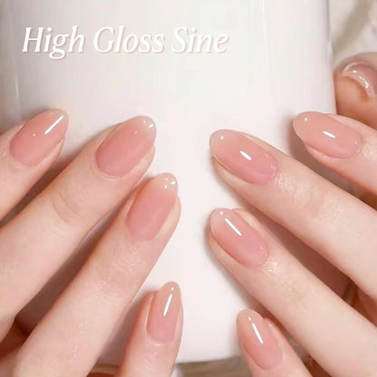 AZUREBEAUTY Dip Powder Set 6 Pcs Translucent Nude Pink Sheer Color - Natural Clear Dipping Powder Milky Jelly Effect for French Nail Art, Starter Manicure Salon DIY at Home