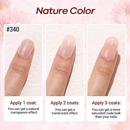 AZUREBEAUTY Dip Powder Set 6 Pcs Translucent Nude Pink Sheer Color - Natural Clear Dipping Powder Milky Jelly Effect for French Nail Art, Starter Manicure Salon DIY at Home - görsel 14