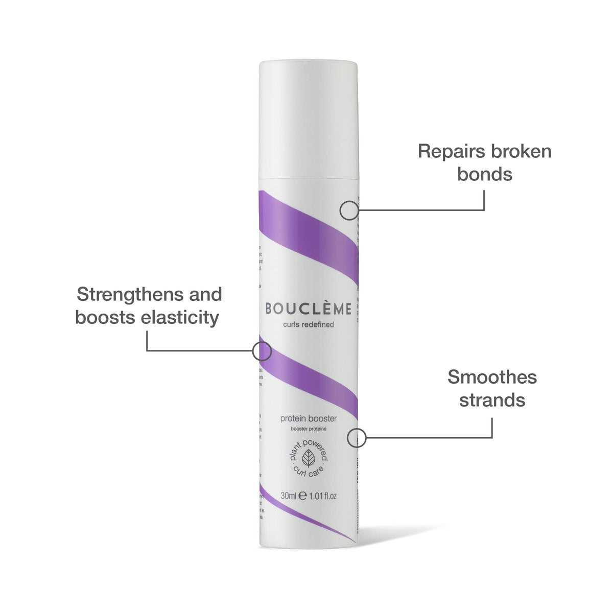 Bouclème Protein Booster - Power Up Your Curls - Enhance Elasticity and Protect Against Breakage - 99% Naturally Derived Ingredients and Vegan - 1 fl oz Avelisse