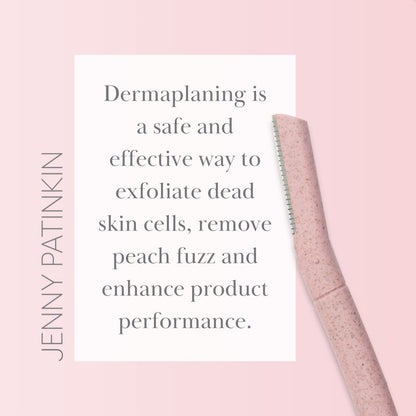 Jenny Patinkin Dermaplaning Tool Set (3 Pieces) - Professional Facial Razor for Women, Exfoliating Face Shaver for Peach Fuzz Removal & Smooth Skin Avelisse