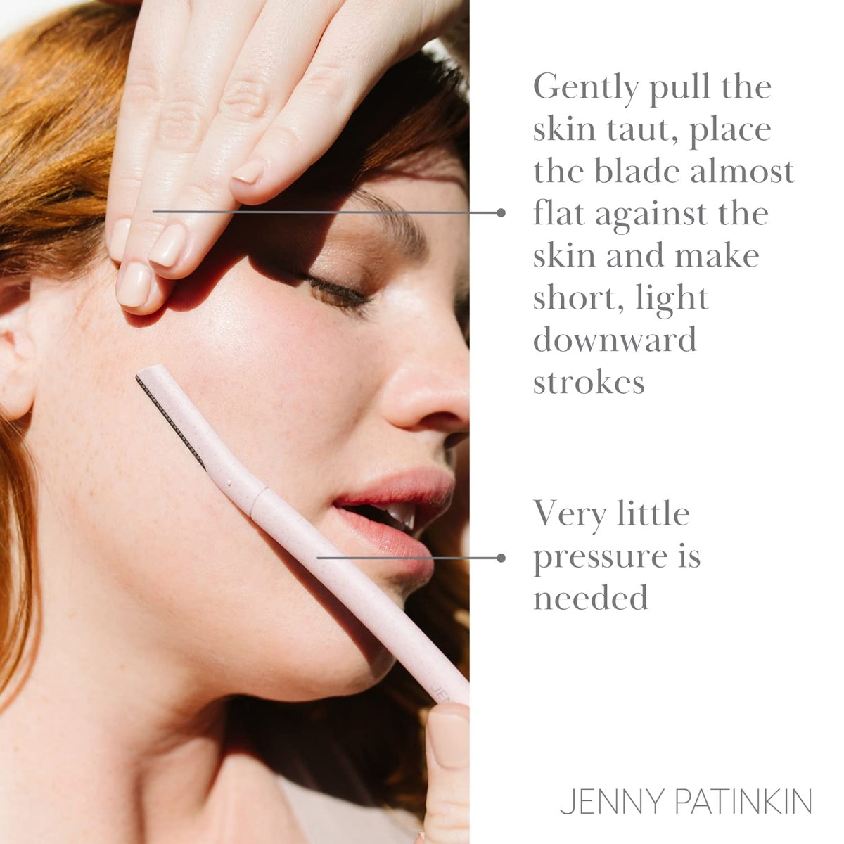 Jenny Patinkin Dermaplaning Tool Set (3 Pieces) - Professional Facial Razor for Women, Exfoliating Face Shaver for Peach Fuzz Removal & Smooth Skin Avelisse