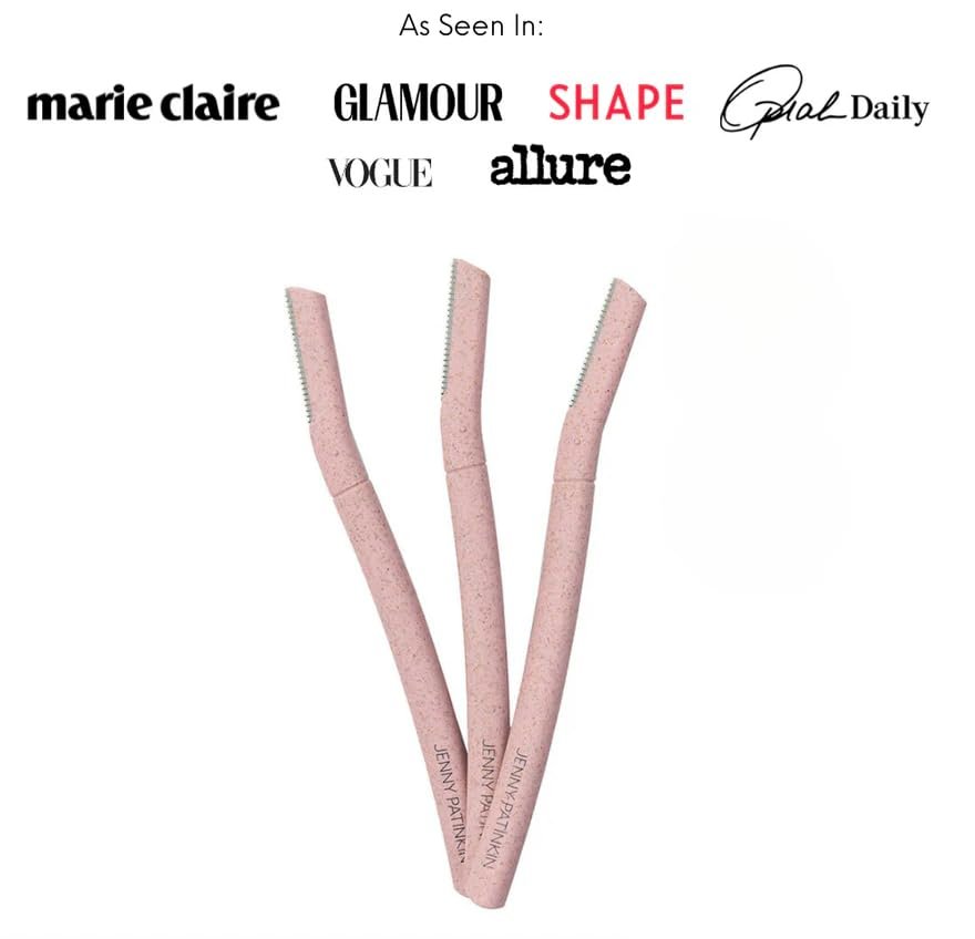 Jenny Patinkin Dermaplaning Tool Set (3 Pieces) - Professional Facial Razor for Women, Exfoliating Face Shaver for Peach Fuzz Removal & Smooth Skin Avelisse
