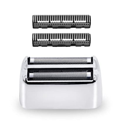 Replacement Foil & Cutters Compatible with BaBylissPRO FXFS2 FXFS2G Double Foil Shaver – Silver