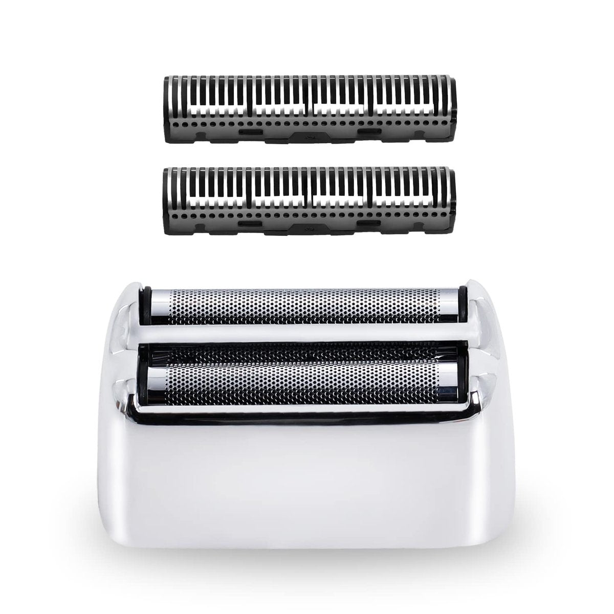 Replacement Foil & Cutters Compatible with BaBylissPRO FXFS2 FXFS2G Double Foil Shaver – Silver - görsel 1