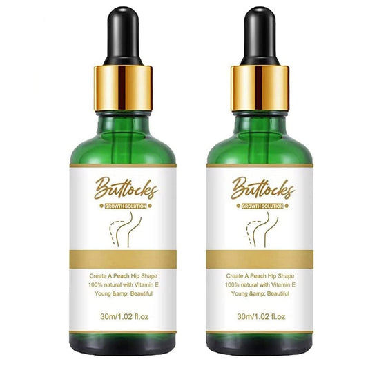 2pc Hiplift Buttocks Essential Oil - Natural Butt Firming Enhancement Oil for Women, Herbal Hip Lift Up Massage Oil, Bigger Buttock Firm Massage Oil (2 x 0.5 Fl Oz)