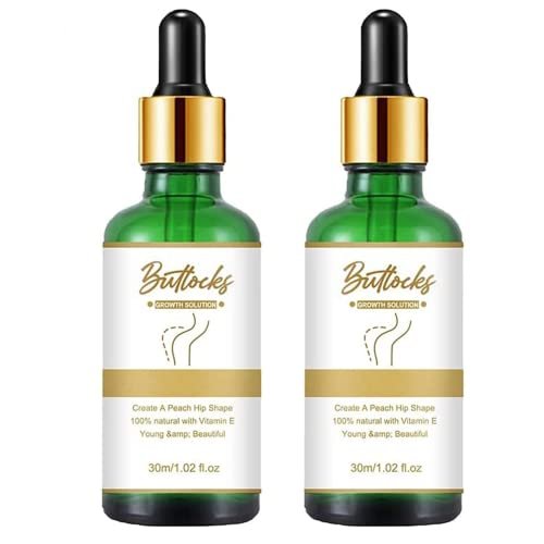 2pc Hiplift Buttocks Essential Oil - Natural – Firming and Lifting: Regular massage with this oil helps stimulate – Image 2
