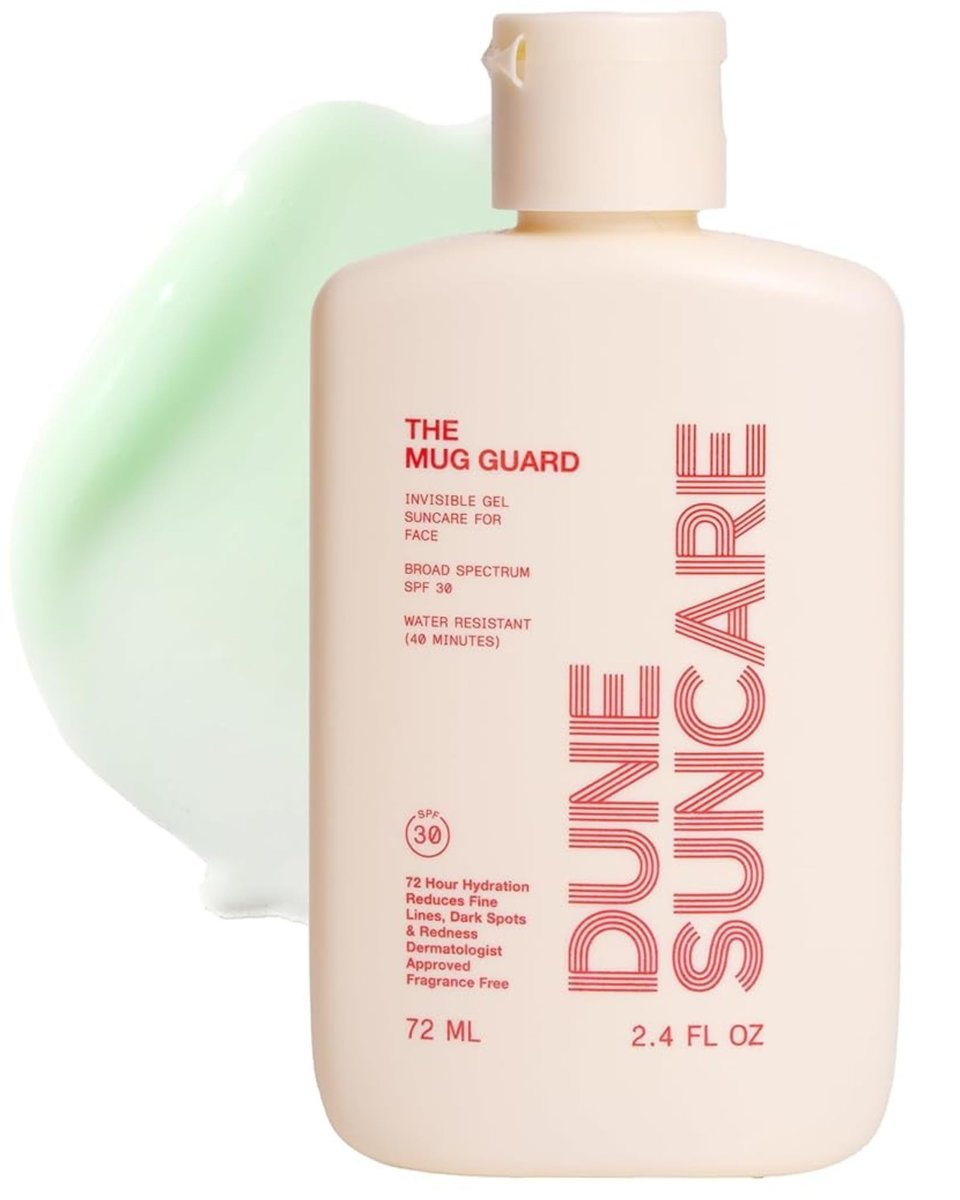 The Mug Guard Gel Sunscreen for Face - Reef Safe, Water-Resistant & Lightweight SPF 30 - Anti-Aging, Non-Greasy Sunblock with 72-Hour Hydration - Fragrance-Free (2.4 Fl Oz) Avelisse