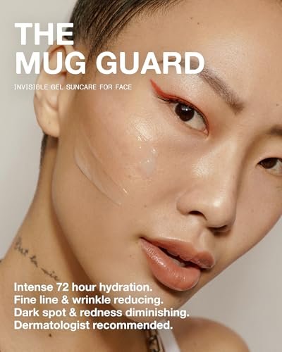 The Mug Guard Gel Sunscreen for Face - Reef Safe, Water-Resistant & Lightweight SPF 30 - Anti-Aging, Non-Greasy Sunblock with 72-Hour Hydration - Fragrance-Free (2.4 Fl Oz) Avelisse