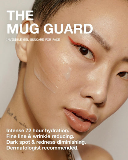 The Mug Guard Gel Sunscreen for Face - Reef Safe, Water-Resistant & Lightweight SPF 30 - Anti-Aging, Non-Greasy Sunblock with 72-Hour Hydration - Fragrance-Free (2.4 Fl Oz) Avelisse