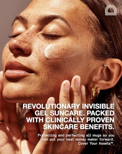The Mug Guard Gel Sunscreen for Face - Reef Safe, Water-Resistant & Lightweight SPF 30 - Anti-Aging, Non-Greasy Sunblock with 72-Hour Hydration - Fragrance-Free (2.4 Fl Oz) Avelisse