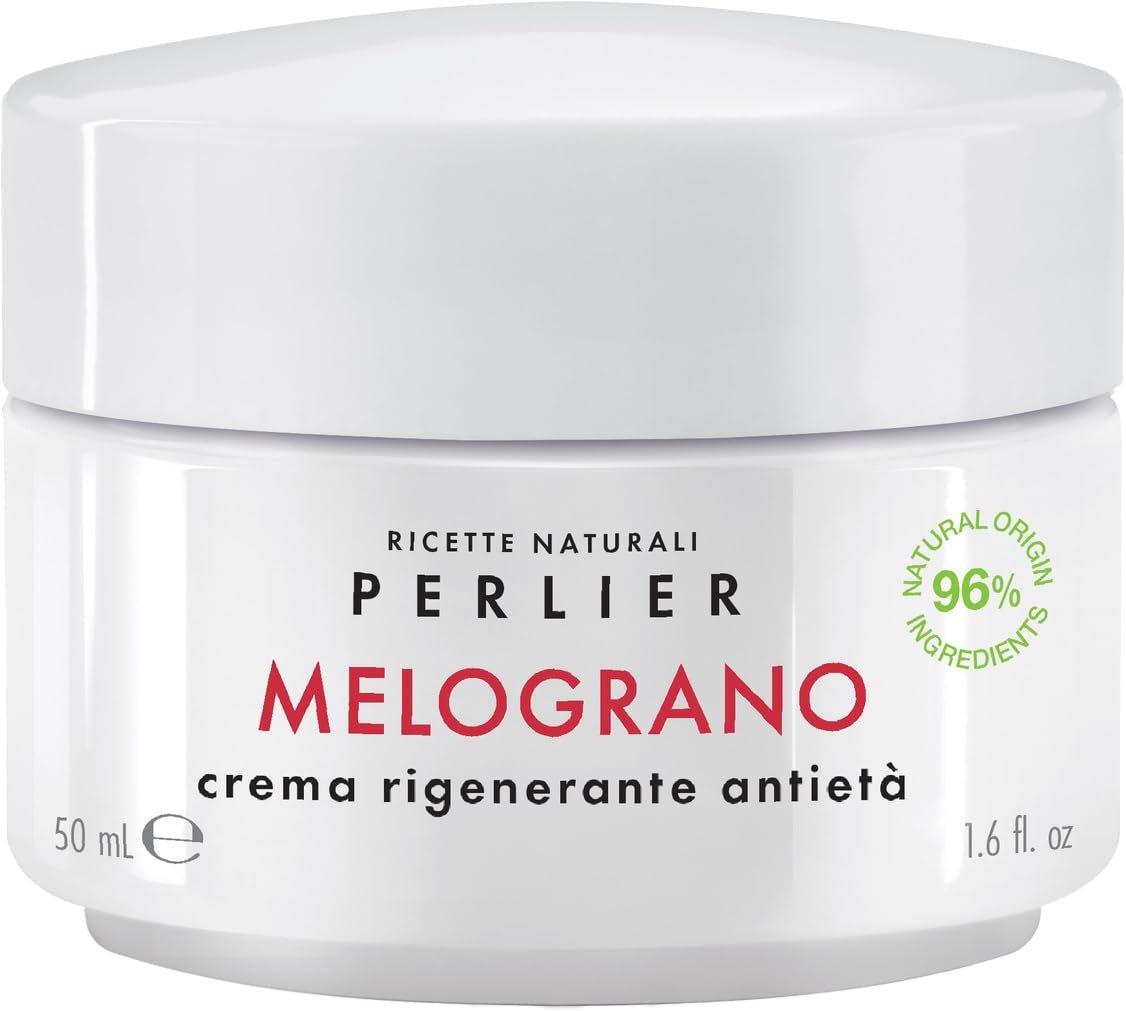 Perlier Pomegranate Revitalizing Anti-Aging Face Cream - 1.6 fl oz, Bio-Fermented Pomegranate with Vitamins C & E, Hydrating and Protective Formula, Alcohol-Free, Boosts Radiance and Skin Vitality - görsel 1