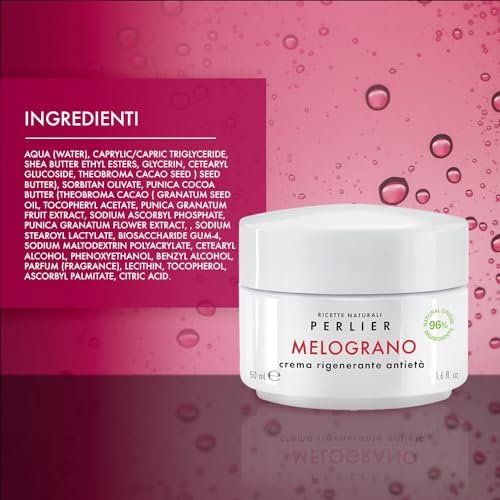 Perlier Pomegranate Revitalizing Anti-Aging Face Cream - 1.6 fl oz, Bio-Fermented Pomegranate with Vitamins C & E, Hydrating and Protective Formula, Alcohol-Free, Boosts Radiance and Skin Vitality - görsel 8
