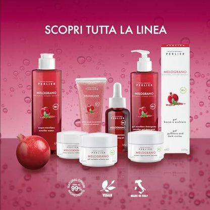Perlier Pomegranate Revitalizing Anti-Aging Face Cream - 1.6 fl oz, Bio-Fermented Pomegranate with Vitamins C & E, Hydrating and Protective Formula, Alcohol-Free, Boosts Radiance and Skin Vitality