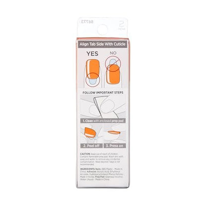 Kiss imPRESS No Glue Mani Press On Nails - Frosting White Short Squoval - 30 Nails + Tools