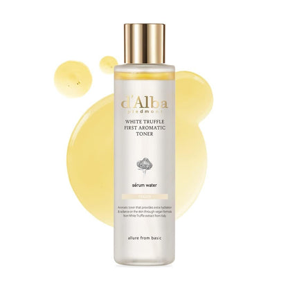 d'Alba Italian White Truffle First Aromatic Toner - Vegan Hydrating Toner with White Truffles, Weakly Acidic, Surfactant Free (5.24 fl oz) Avelisse