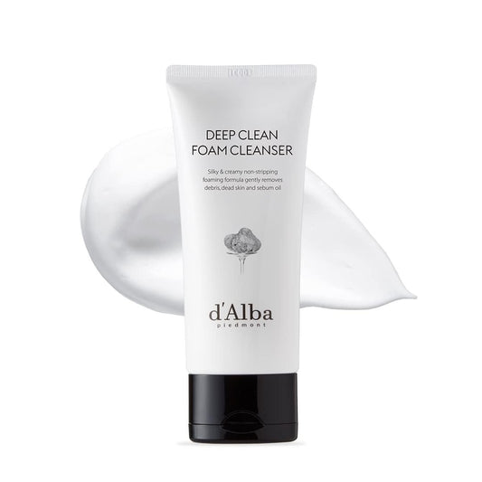 d'alba Piedmont Italian White Truffle Deep Foam Cleanser – Vegan, Hypoallergenic Gentle Foaming Face Wash for All Skin Types Avelisse
