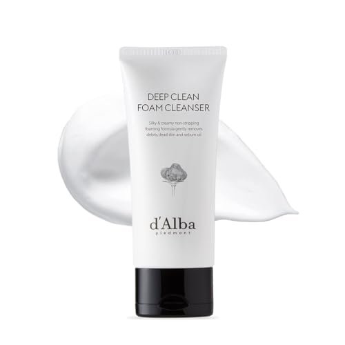 d'alba Piedmont Italian White Truffle Deep Foam Cleanser – Vegan, Hypoallergenic Gentle Foaming Face Wash for All Skin Types Avelisse