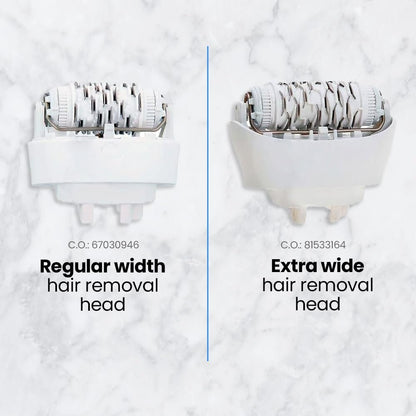 Extra Wide Replacement Epilator Head 81533164 Compatible with Braun Silk-épil 7, Silk-épil 9 & Xpressive - White by Anakel Home Avelisse
