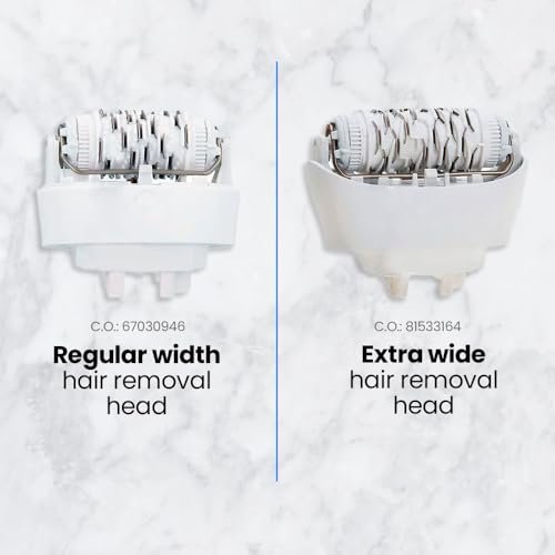Extra Wide Replacement Epilator Head 81533164 Compatible with Braun Silk-épil 7, Silk-épil 9 & Xpressive - White by Anakel Home Avelisse